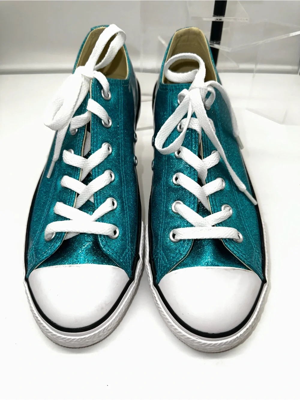 Converse Chuck Taylor All Star blue glitter sneakers brand new women’s size 6 - Picture 3 of 9